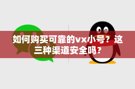 如何购买可靠的vx小号？这三种渠道安全吗？